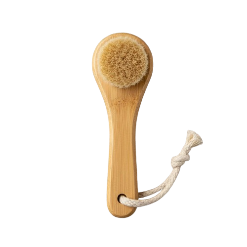 Brosse Nettoyante Visage en Bambou & Poils Naturels – Lisséa™